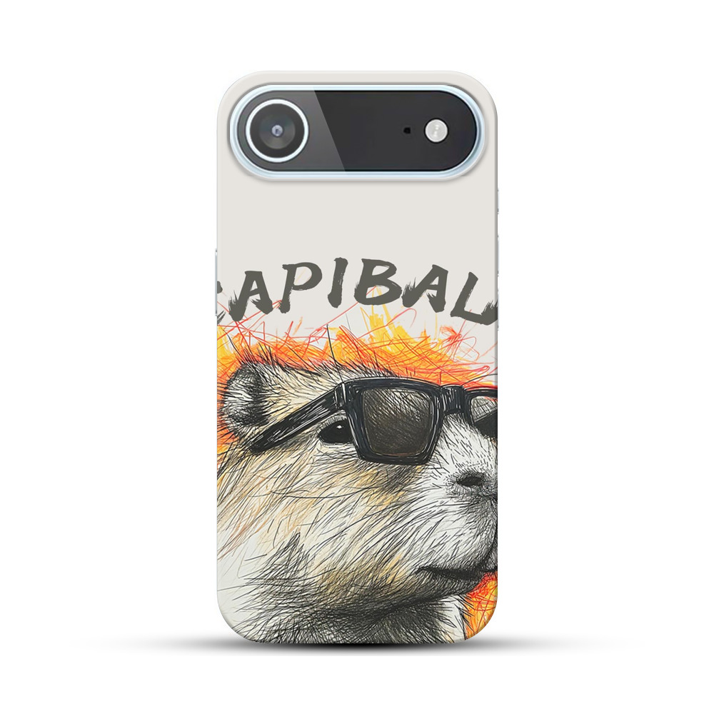 サングラスカピバラ iPhone Airオリジナルハードケース