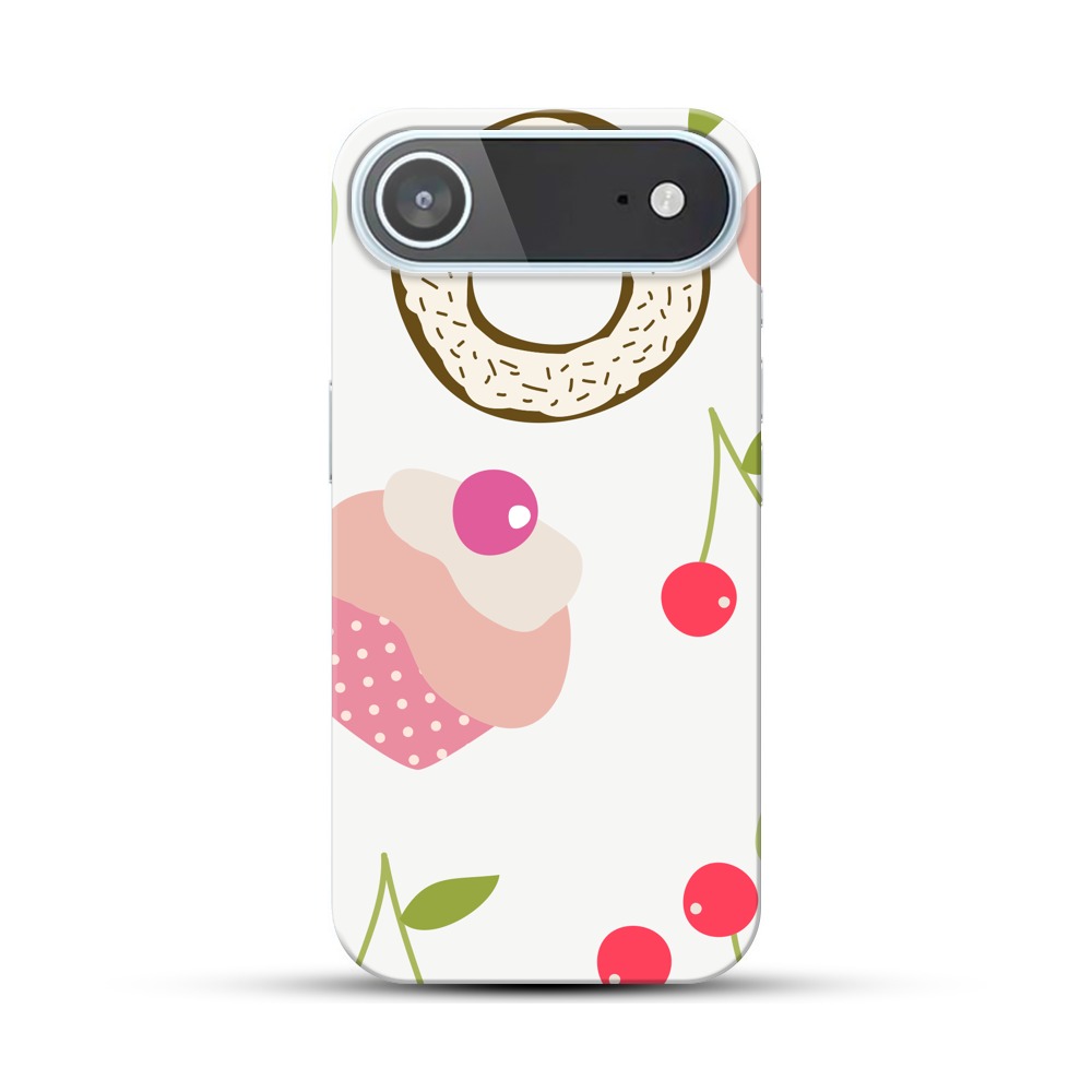 カップケーキとドーナツのパターン iPhone Airオリジナルハードケース