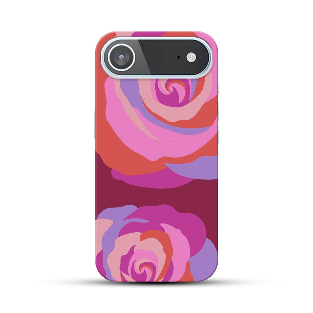 カラフルなバラ iPhone Airオリジナルハードケース