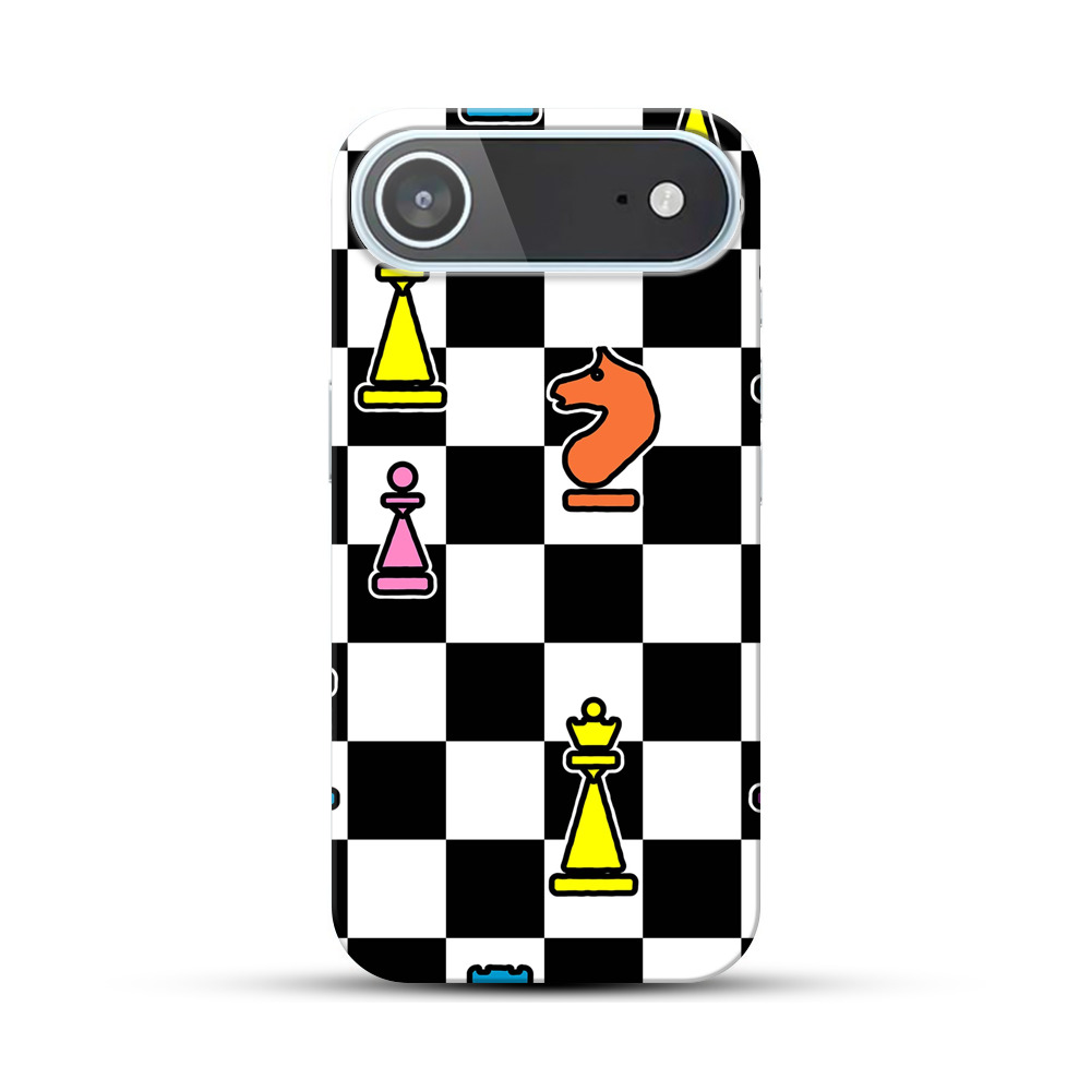 カラフルなチェスの駒 iPhone Airオリジナルハードケース