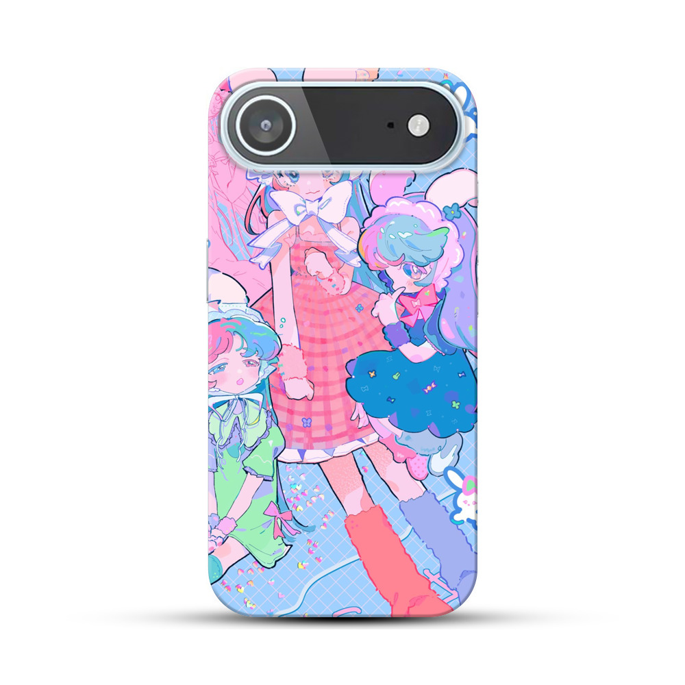 カラフルなウサギ耳の女の子たち iPhone Airオリジナルハードケース