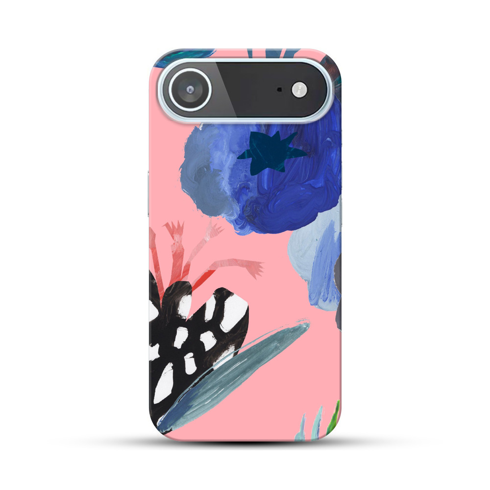 カラフルな抽象的な花 iPhone Airオリジナルハードケース