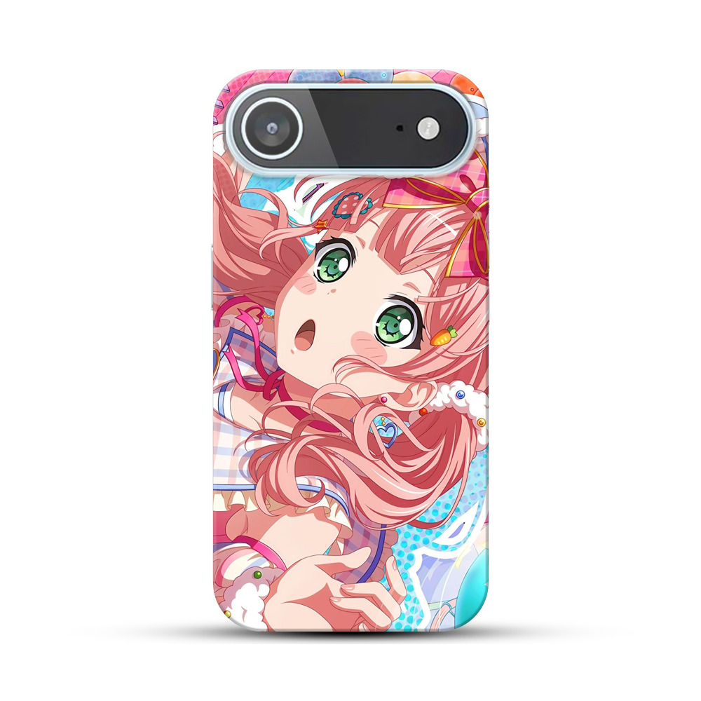 カラフルな風船とかわいい女の子 iPhone Airオリジナルハードケース