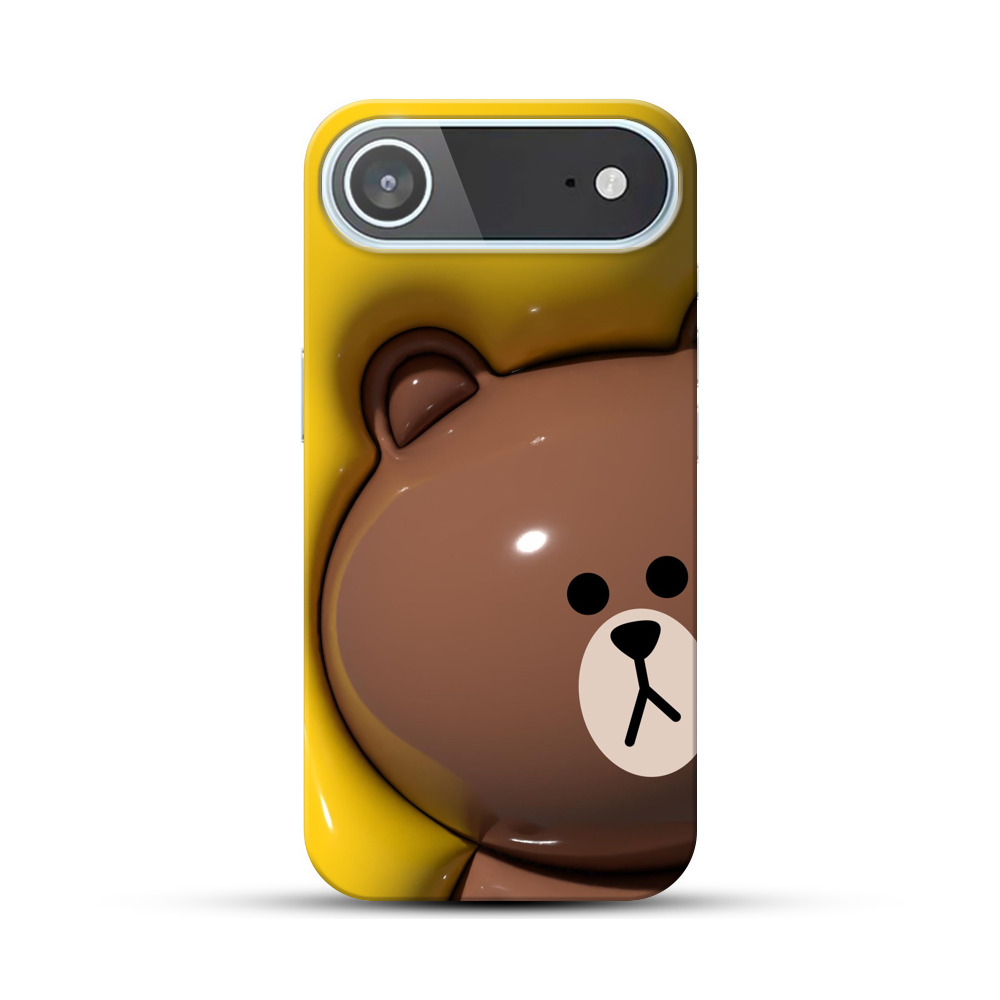 かわいいブラウンベア iPhone Airオリジナルハードケース