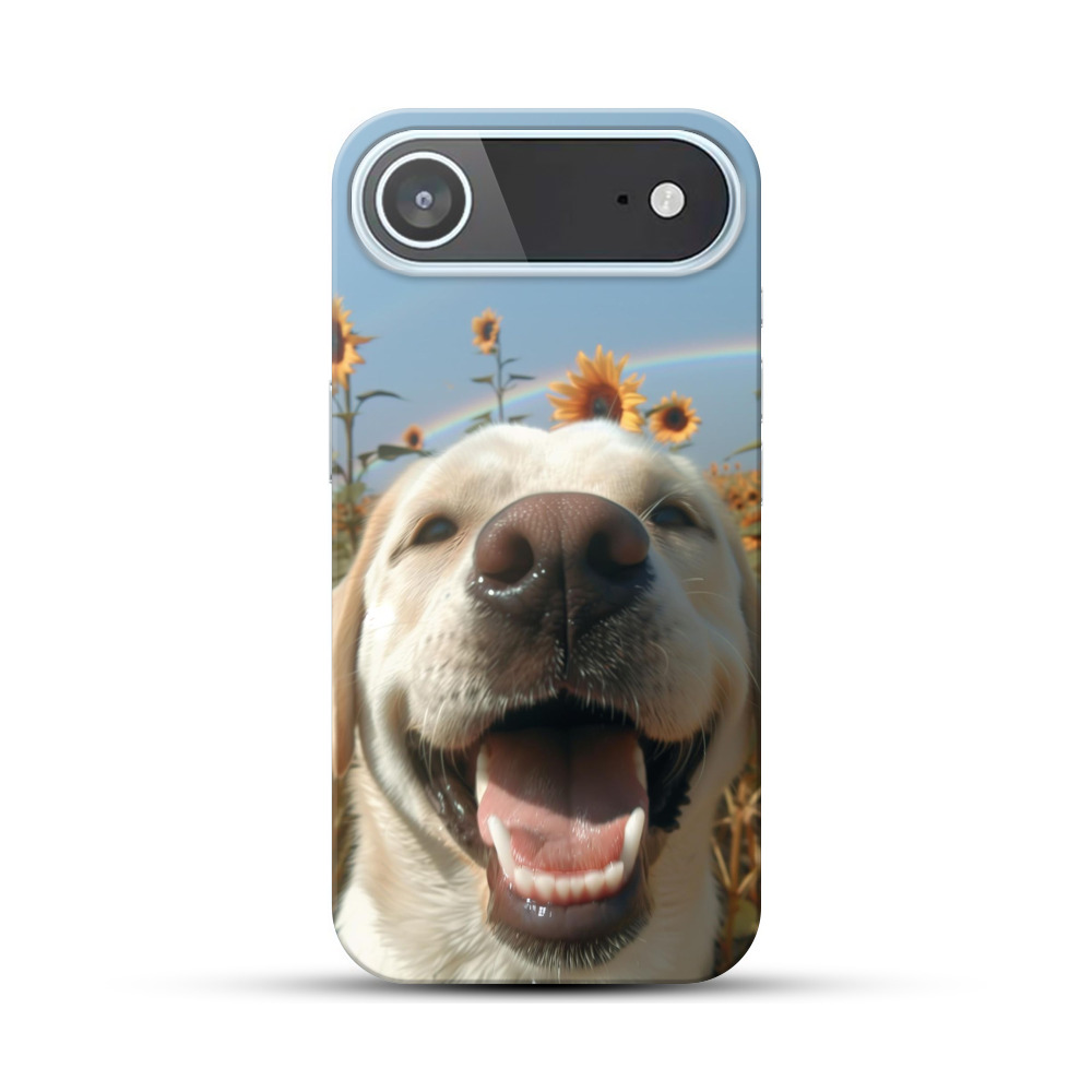 ひまわりと犬 iPhone Airオリジナルハードケース