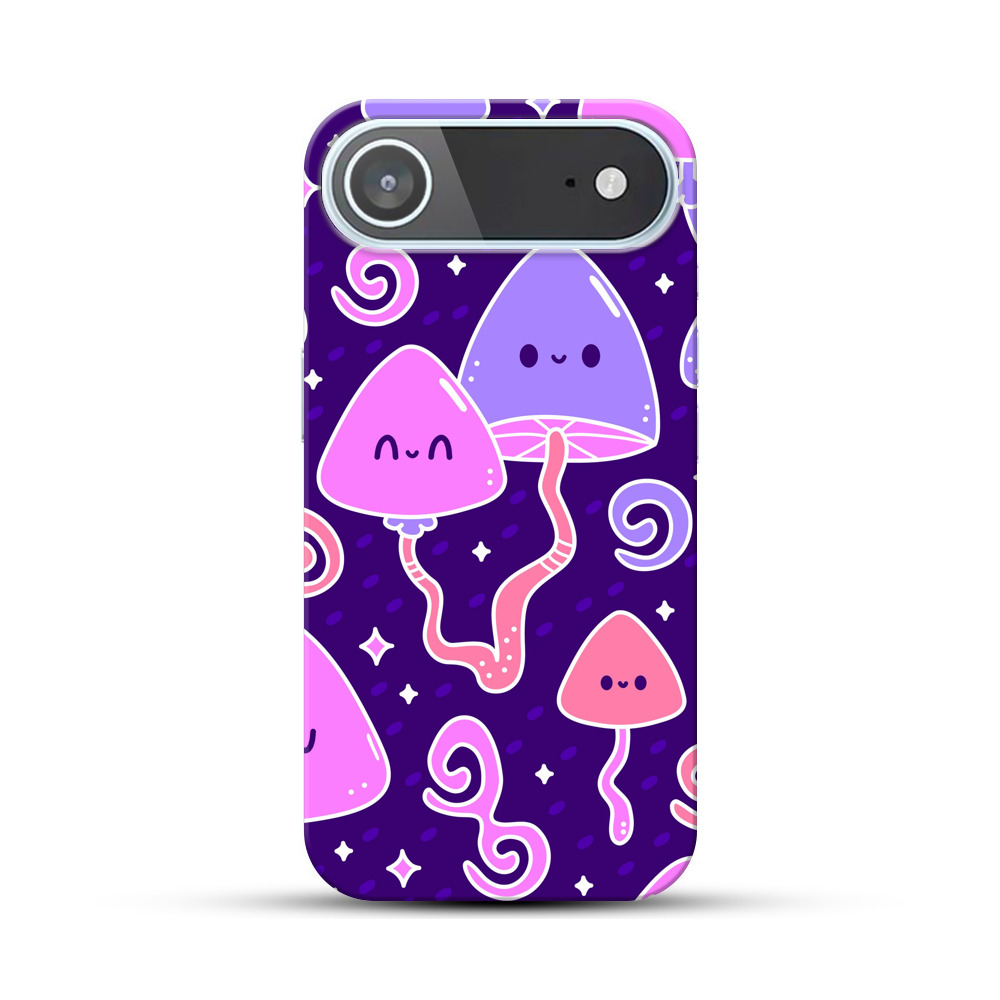 かわいいきのこのパターン iPhone Airオリジナルハードケース