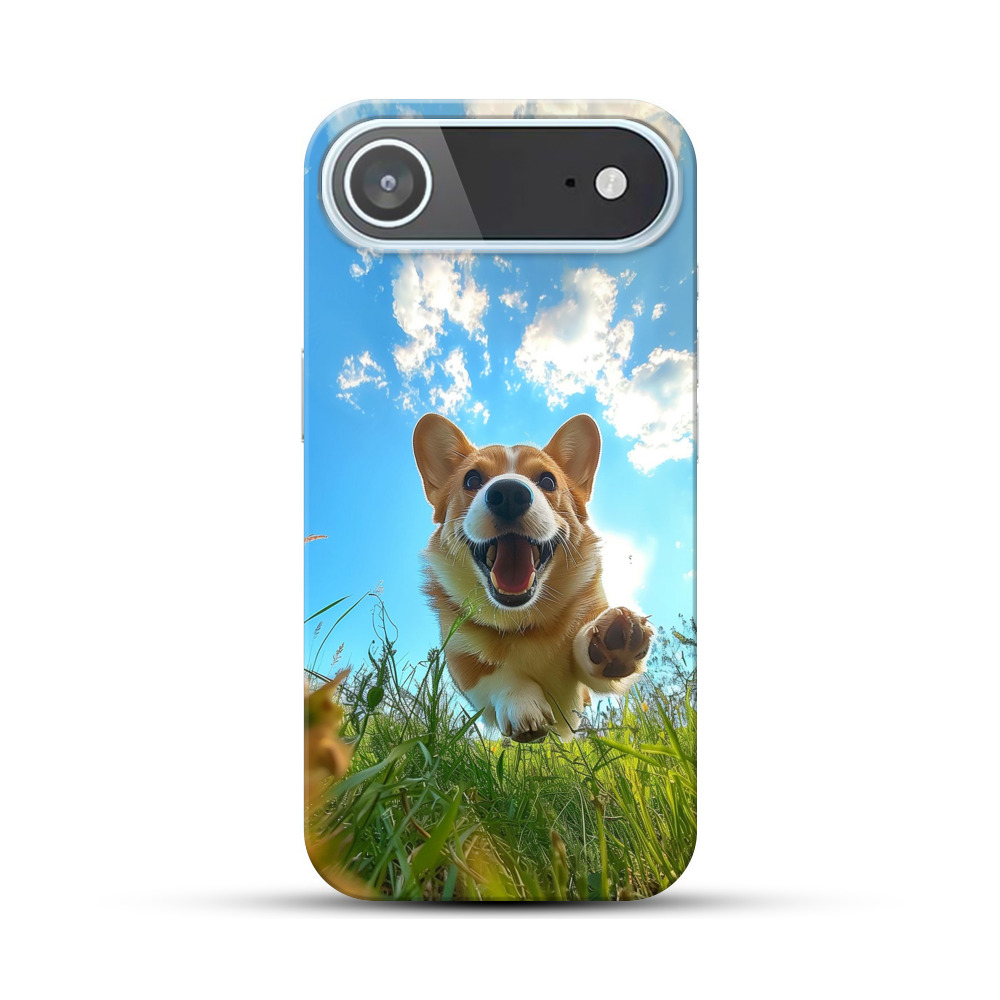 笑顔の元気なコーギー iPhone Airオリジナルハードケース