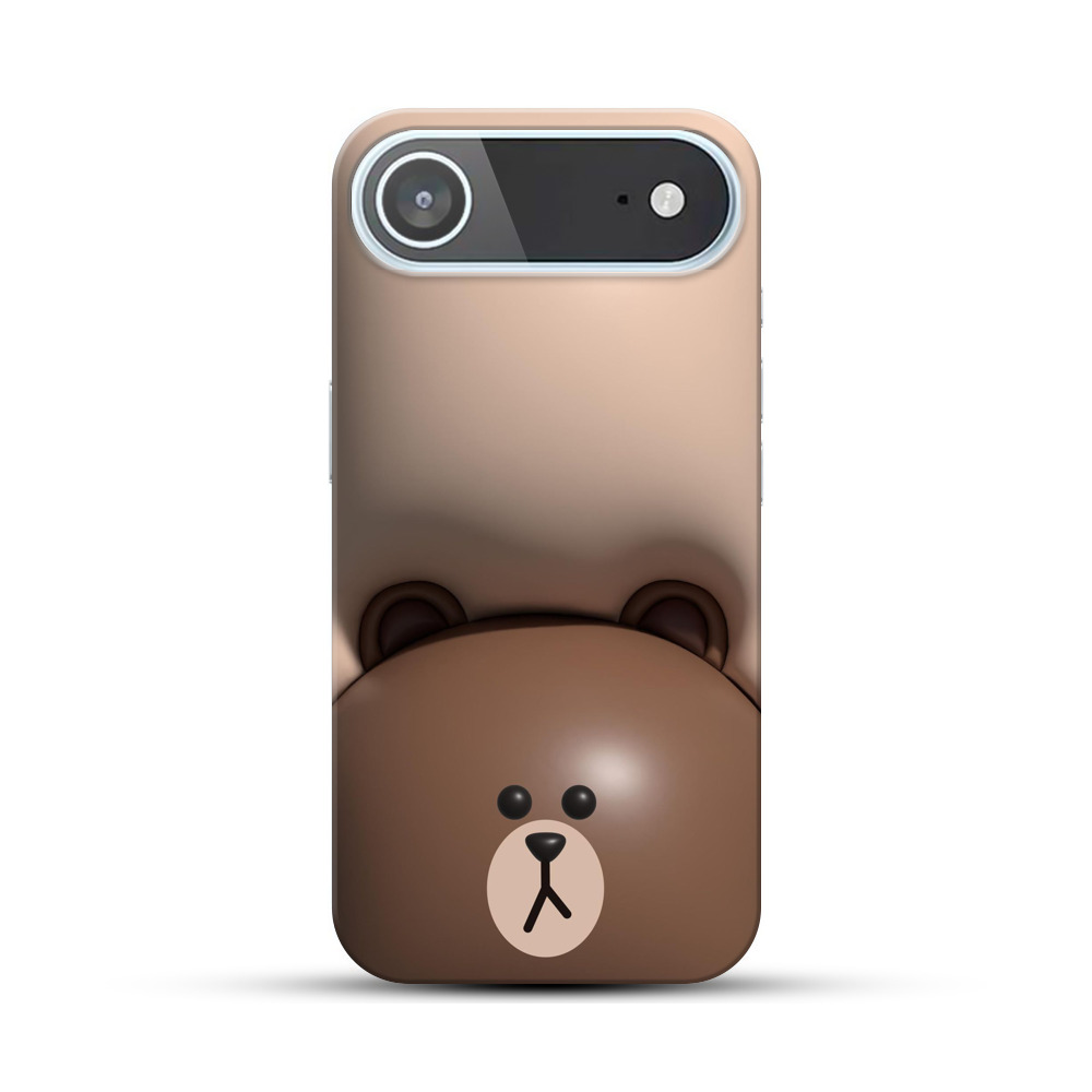 かわいいクマ耳デザイン iPhone Airオリジナルハードケース
