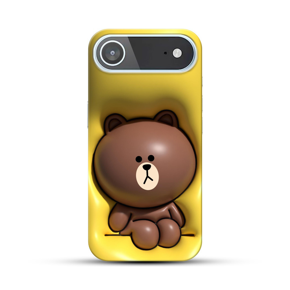 かわいいクマのイラスト iPhone Airオリジナルハードケース