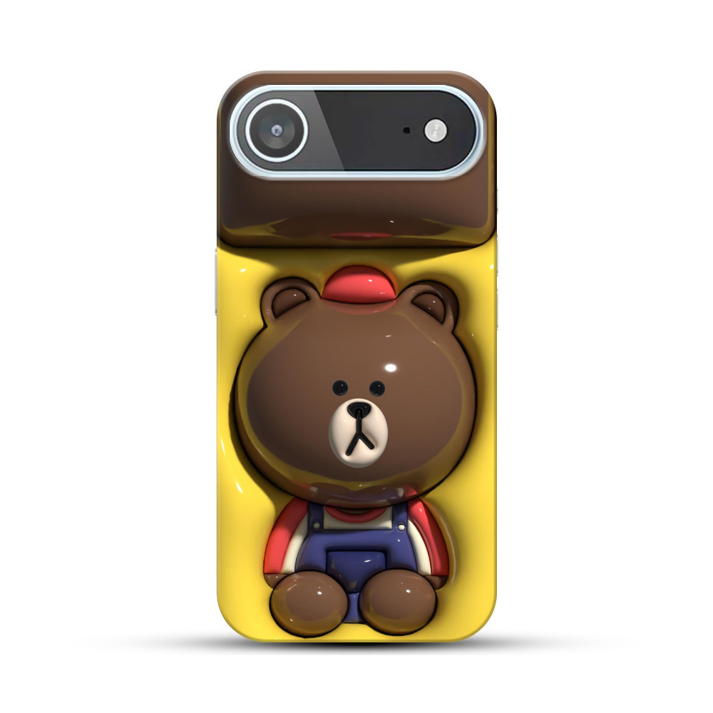 かわいいクマフィギュア iPhone Airオリジナルハードケース