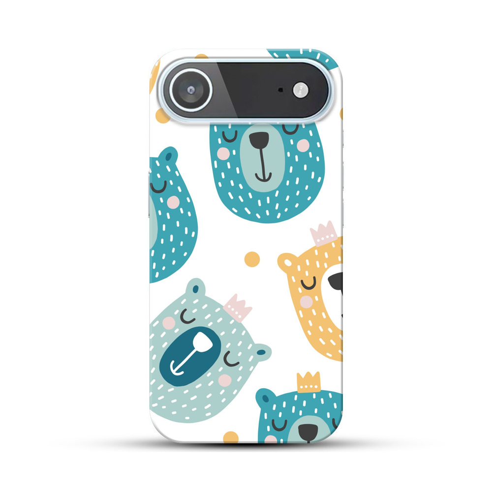 かわいいクマのパターン iPhone Airオリジナルハードケース
