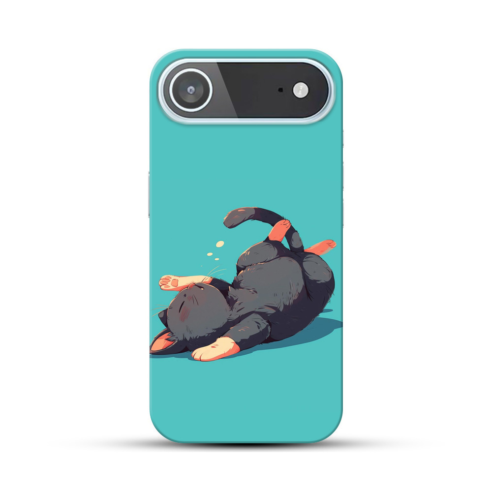 かわいい黒猫 iPhone Airオリジナルハードケース