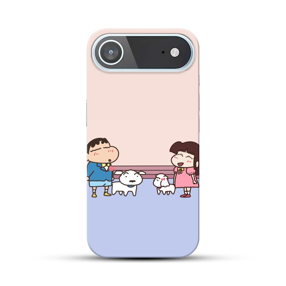 キャラクターと犬のイラスト iPhone Airオリジナルハードケース