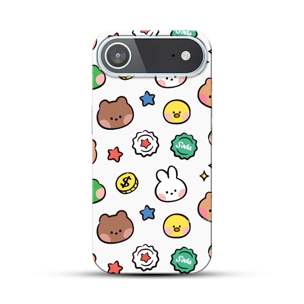 かわいいキャラクターたちのデザイン iPhone Airオリジナルハードケース