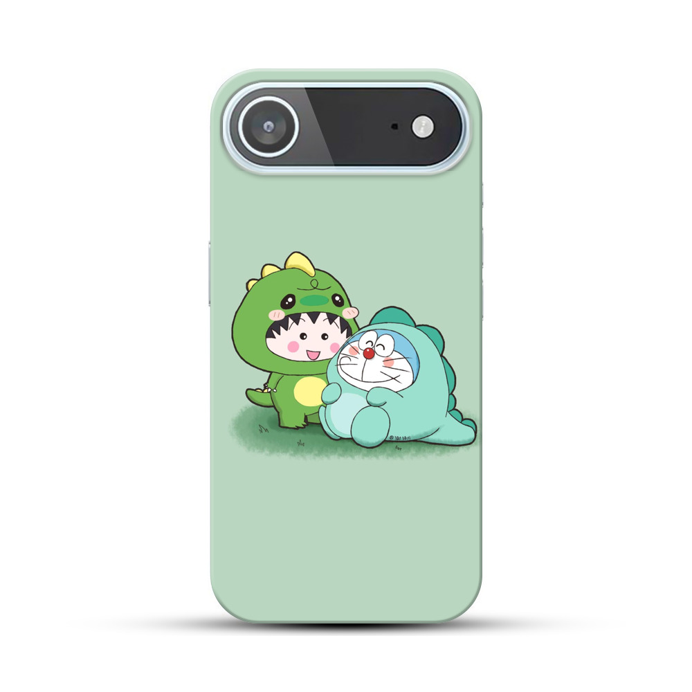 恐竜のコスチュームの二人 iPhone Airオリジナルハードケース