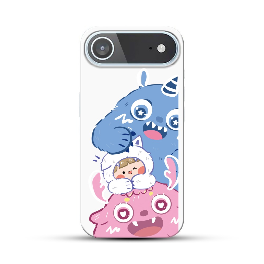 かわいいモンスターと子ども iPhone Airオリジナルハードケース