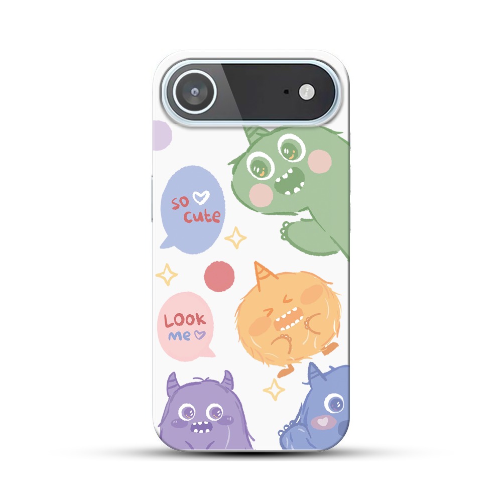 かわいいモンスターのイラスト iPhone Airオリジナルハードケース