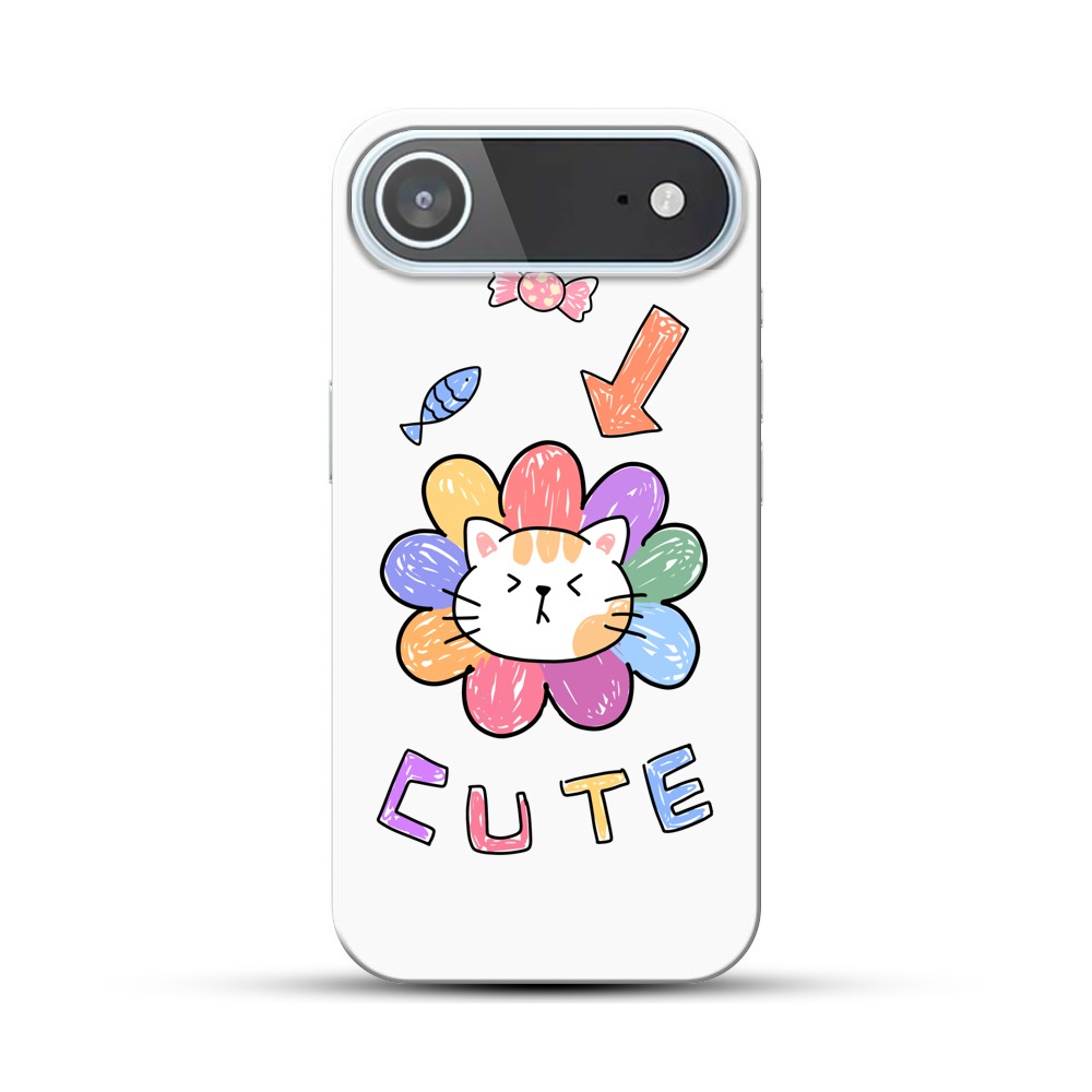 かわいい猫の花 iPhone Airオリジナルハードケース
