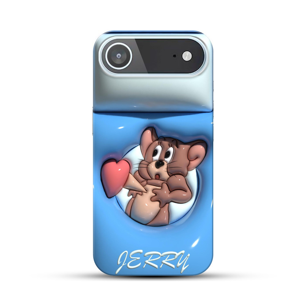 かわいいネズミとハート iPhone Airオリジナルハードケース