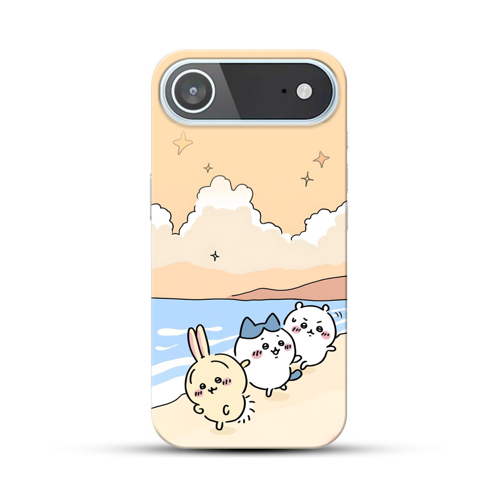 海辺のウサギとクマ iPhone Airオリジナルハードケース