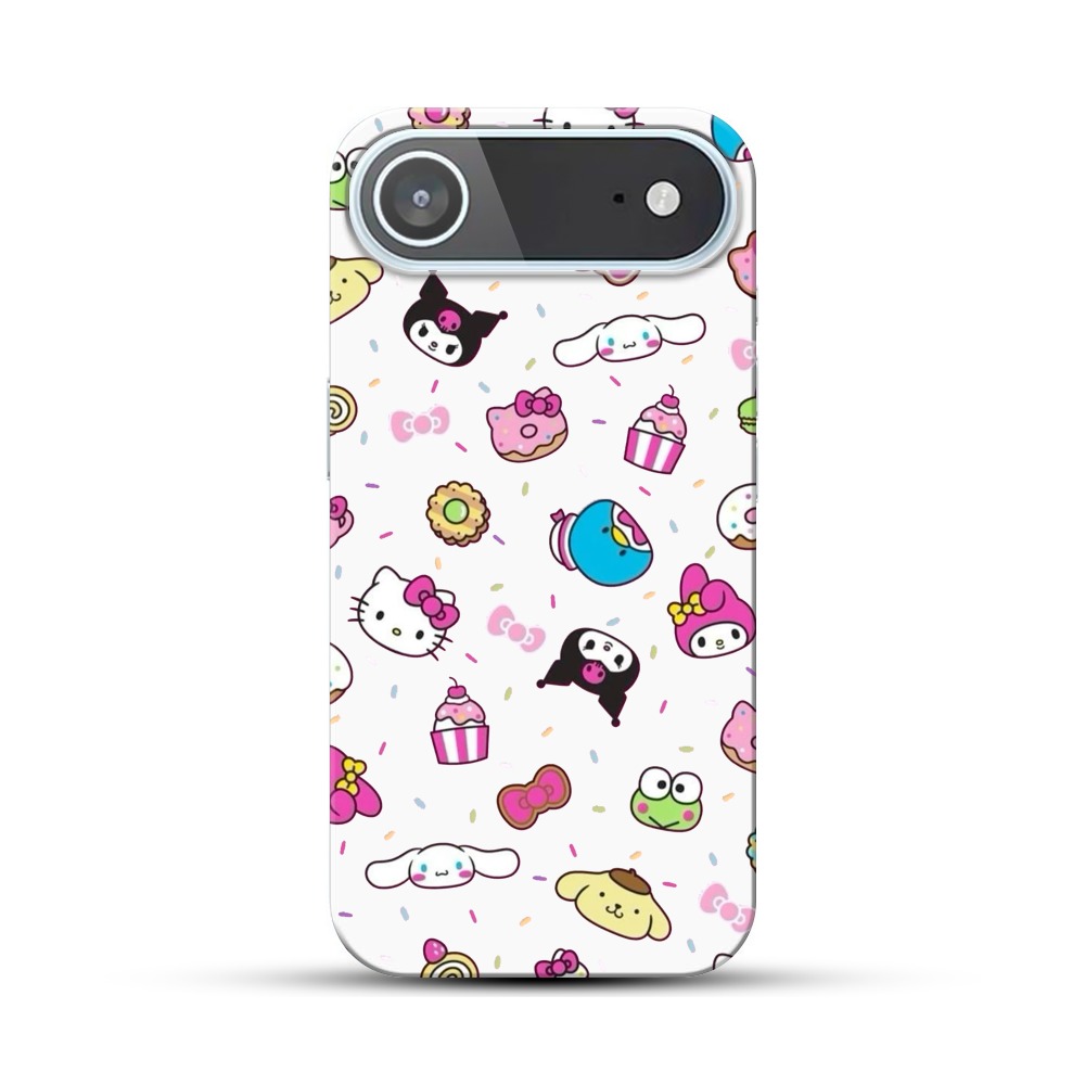 かわいいキャラクターの模様 iPhone Airオリジナルハードケース