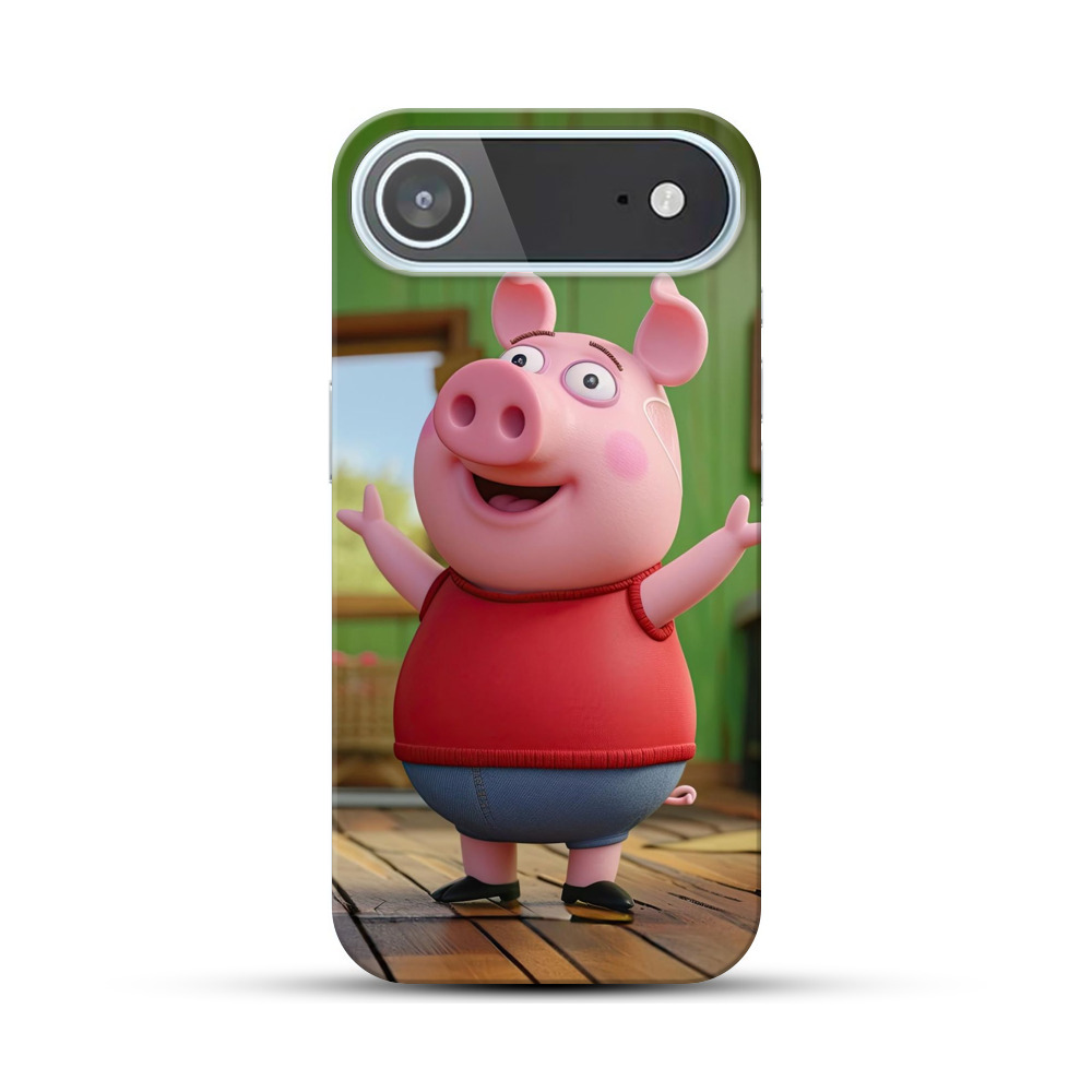 かわいくて元気なブタ iPhone Airオリジナルハードケース