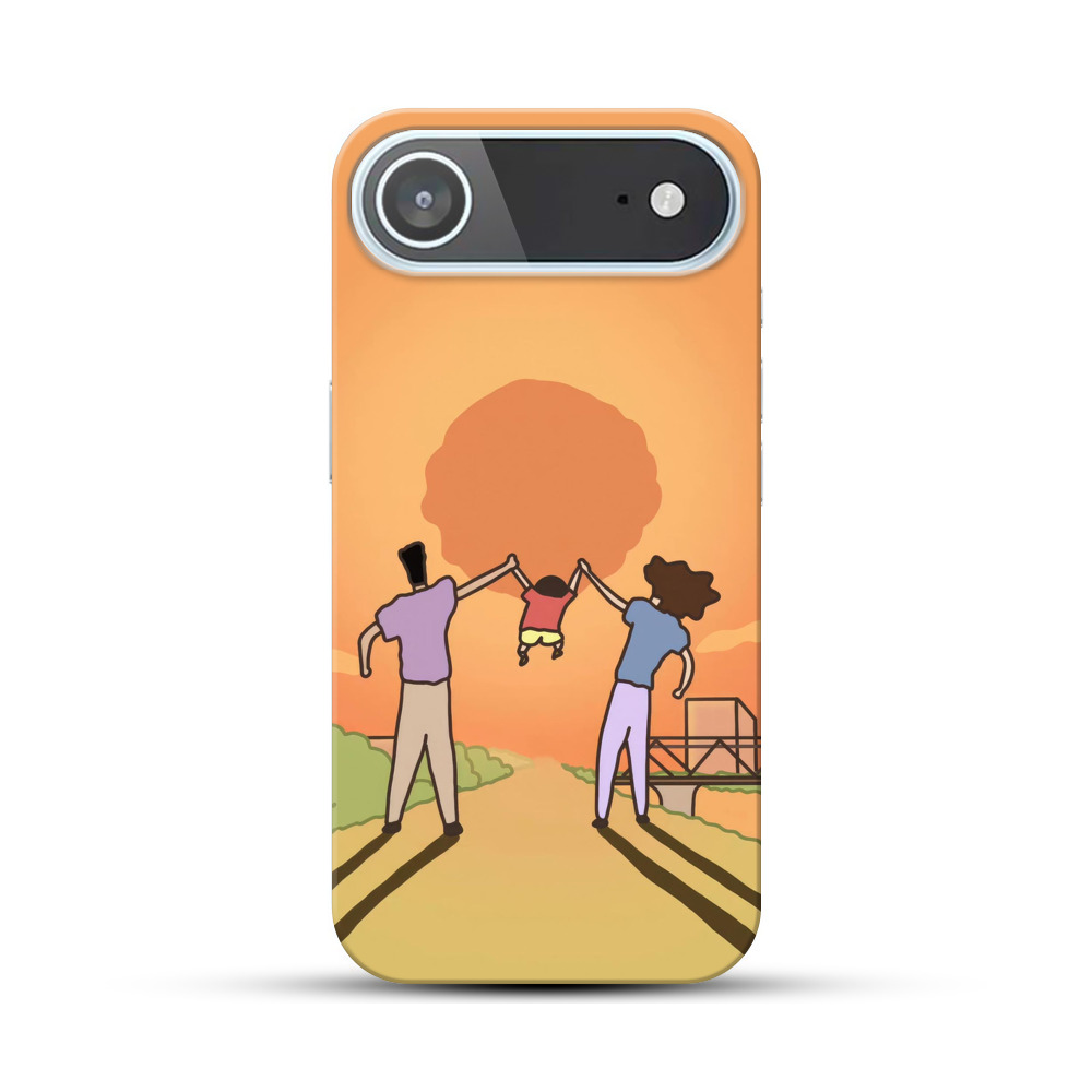 夕日の家族 iPhone Airオリジナルハードケース
