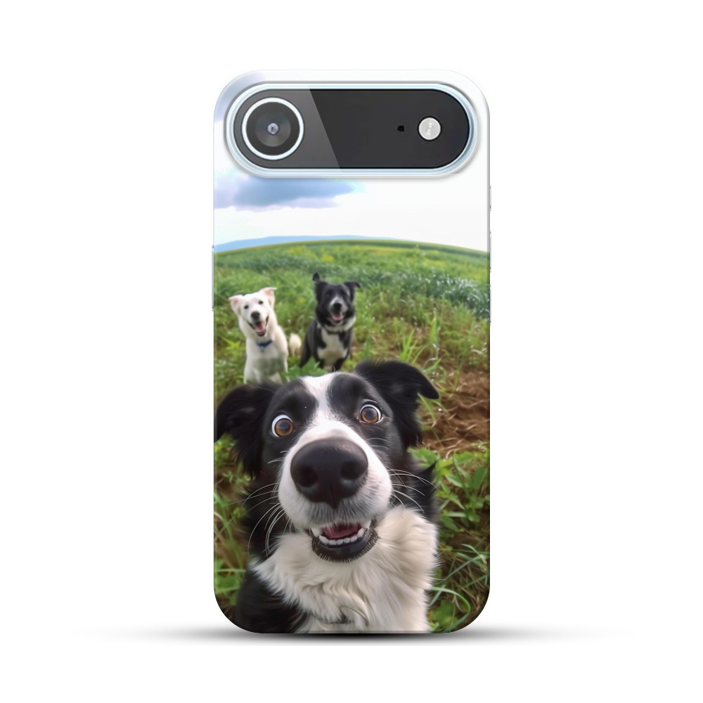 好奇心旺盛な犬 iPhone Airオリジナルハードケース