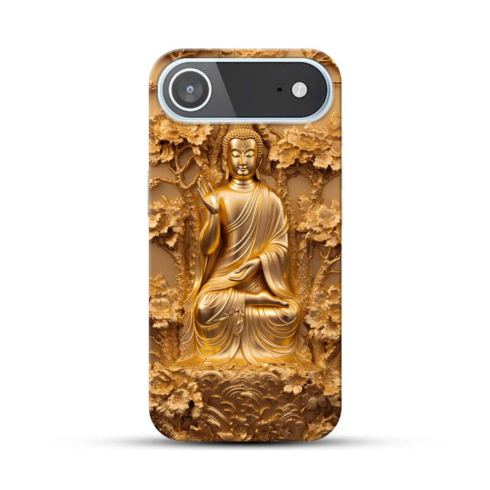 黄金色の仏像の彫刻 iPhone Airオリジナルハードケース