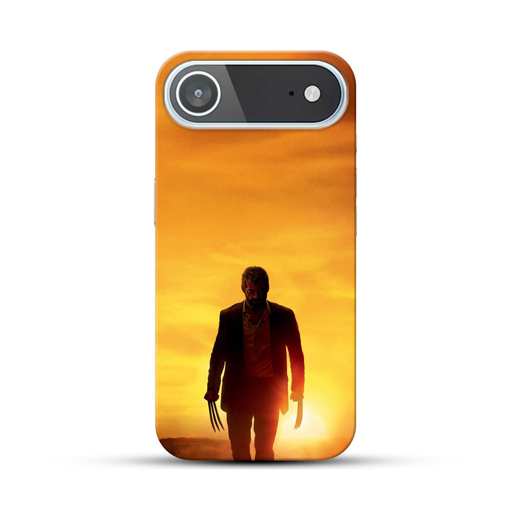 黄金色の夕焼けシルエット iPhone Airオリジナルハードケース