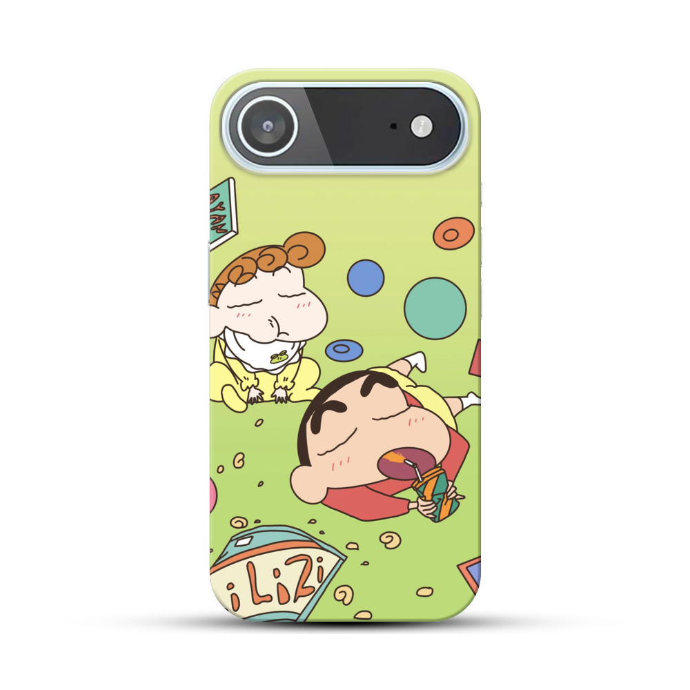 しんちゃんと赤ちゃんのんびり iPhone Airオリジナルハードケース