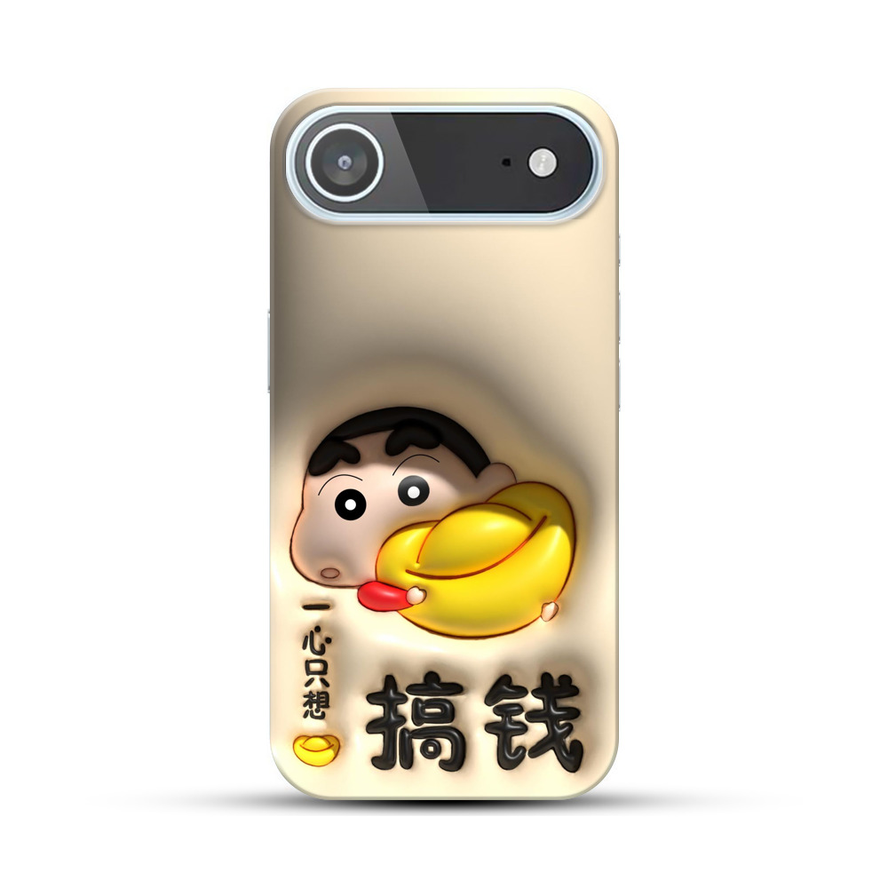 クレヨンしんちゃんあひる iPhone Airオリジナルハードケース