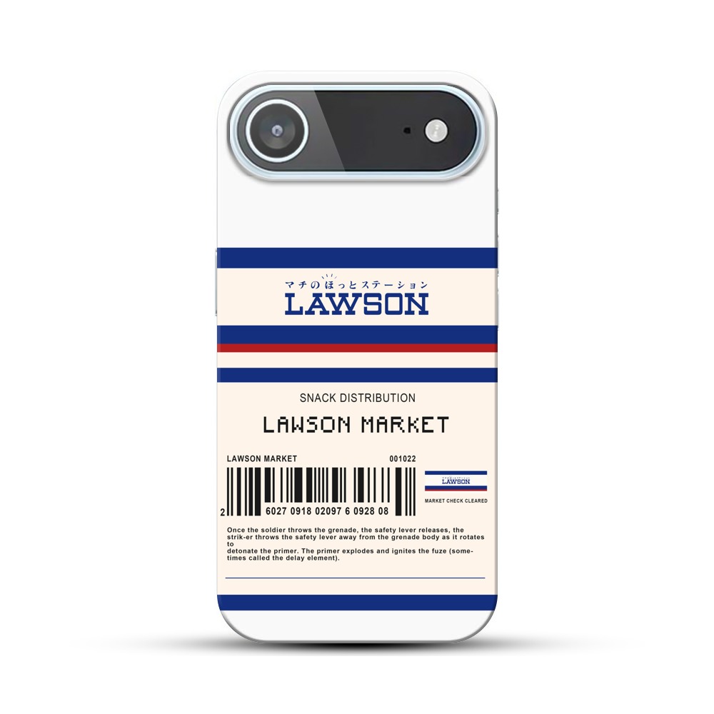 ローソンロゴとバーコードデザイン iPhone Airオリジナルハードケース