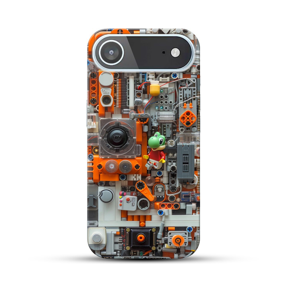 レゴとヨッシーの組み合わせ iPhone Airオリジナルハードケース