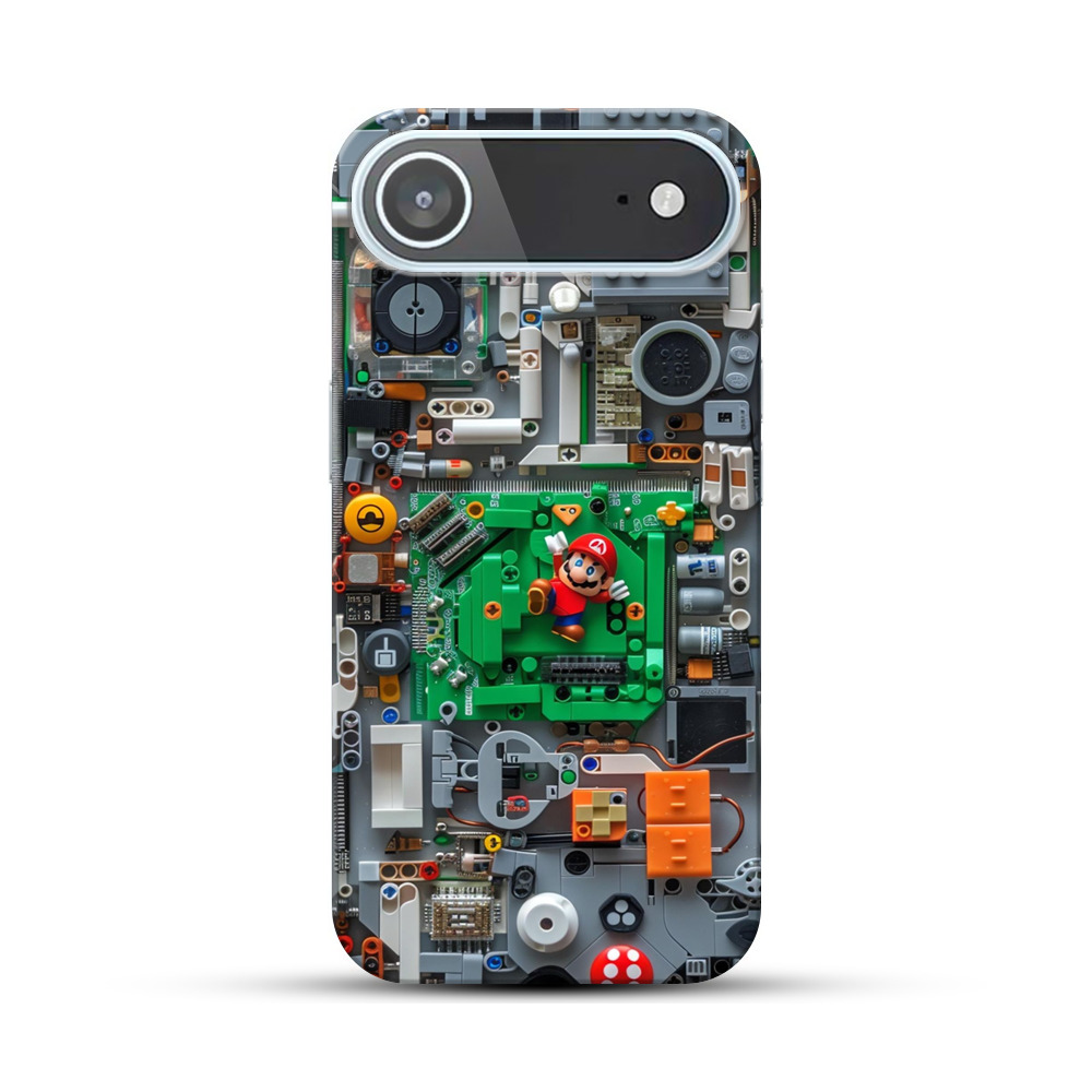 マリオと電子基板レゴ iPhone Airオリジナルハードケース