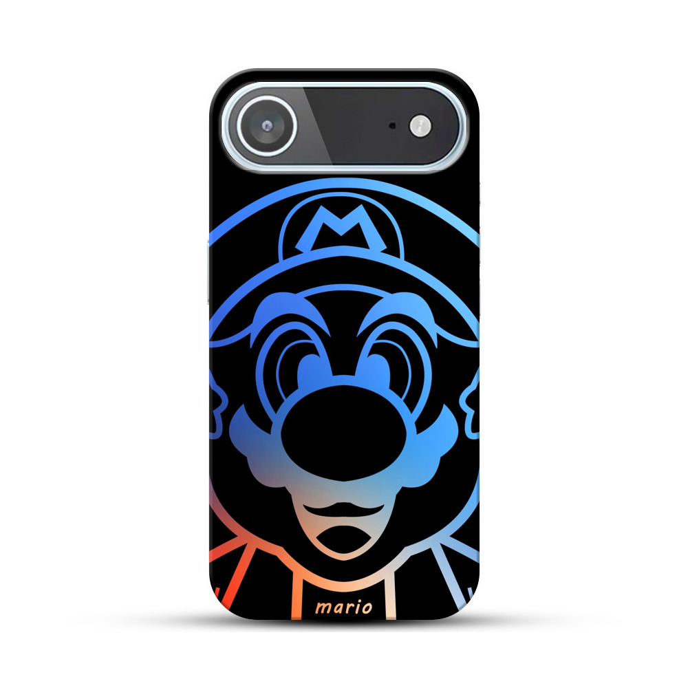 マリオシルエット青 iPhone Airオリジナルハードケース