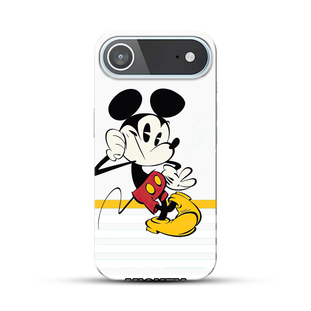 モノクロミッキーとアイス iPhone Airオリジナルハードケース