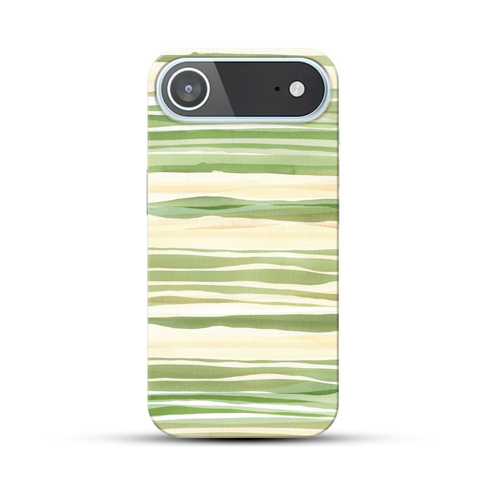 緑のストライプ iPhone Airオリジナルハードケース