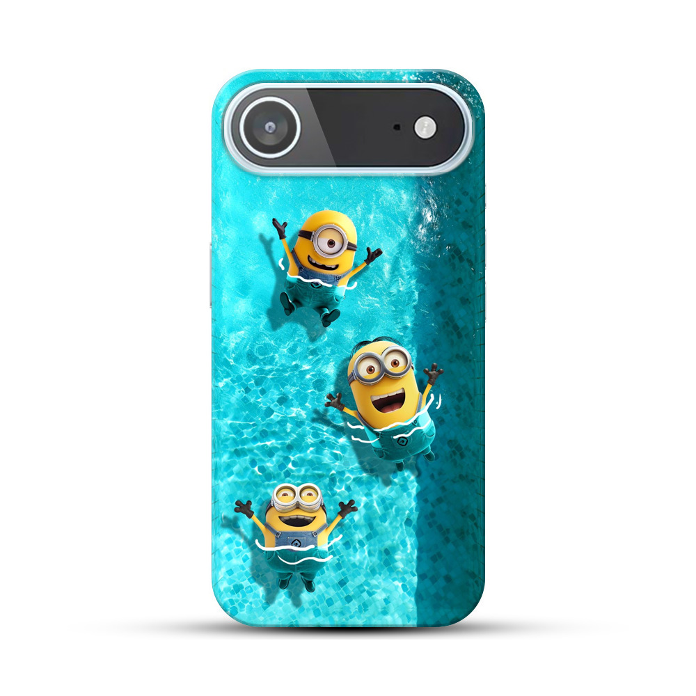 ミニオンとプール遊び iPhone Airオリジナルハードケース