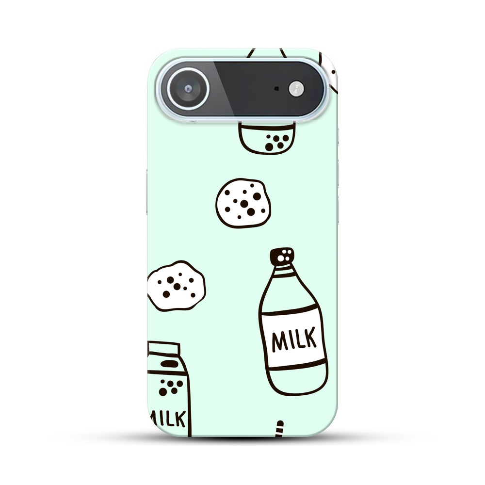 ミルクとクッキーのパターン iPhone Airオリジナルハードケース