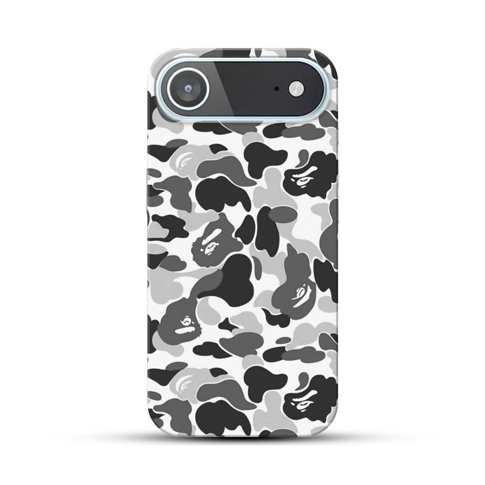 モダン迷彩パターン iPhone Airオリジナルハードケース