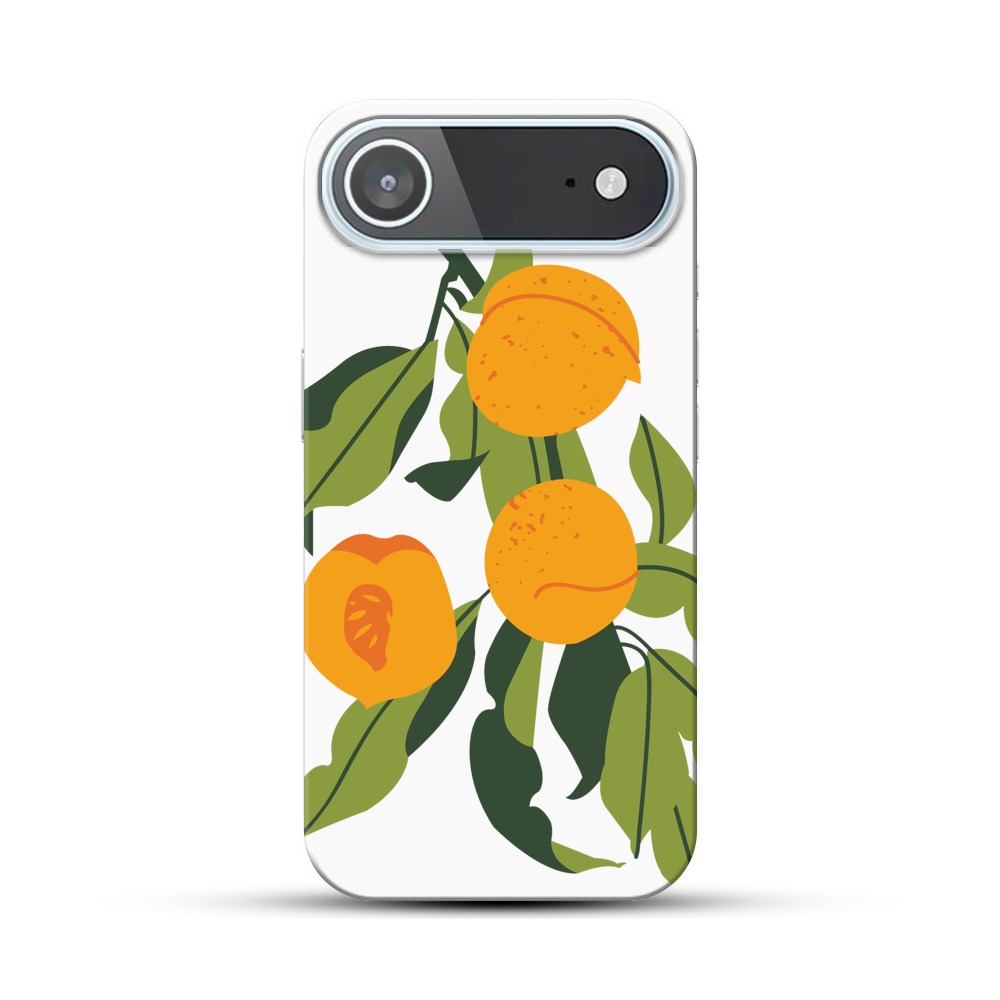 桃の枝と果実 iPhone Airオリジナルハードケース