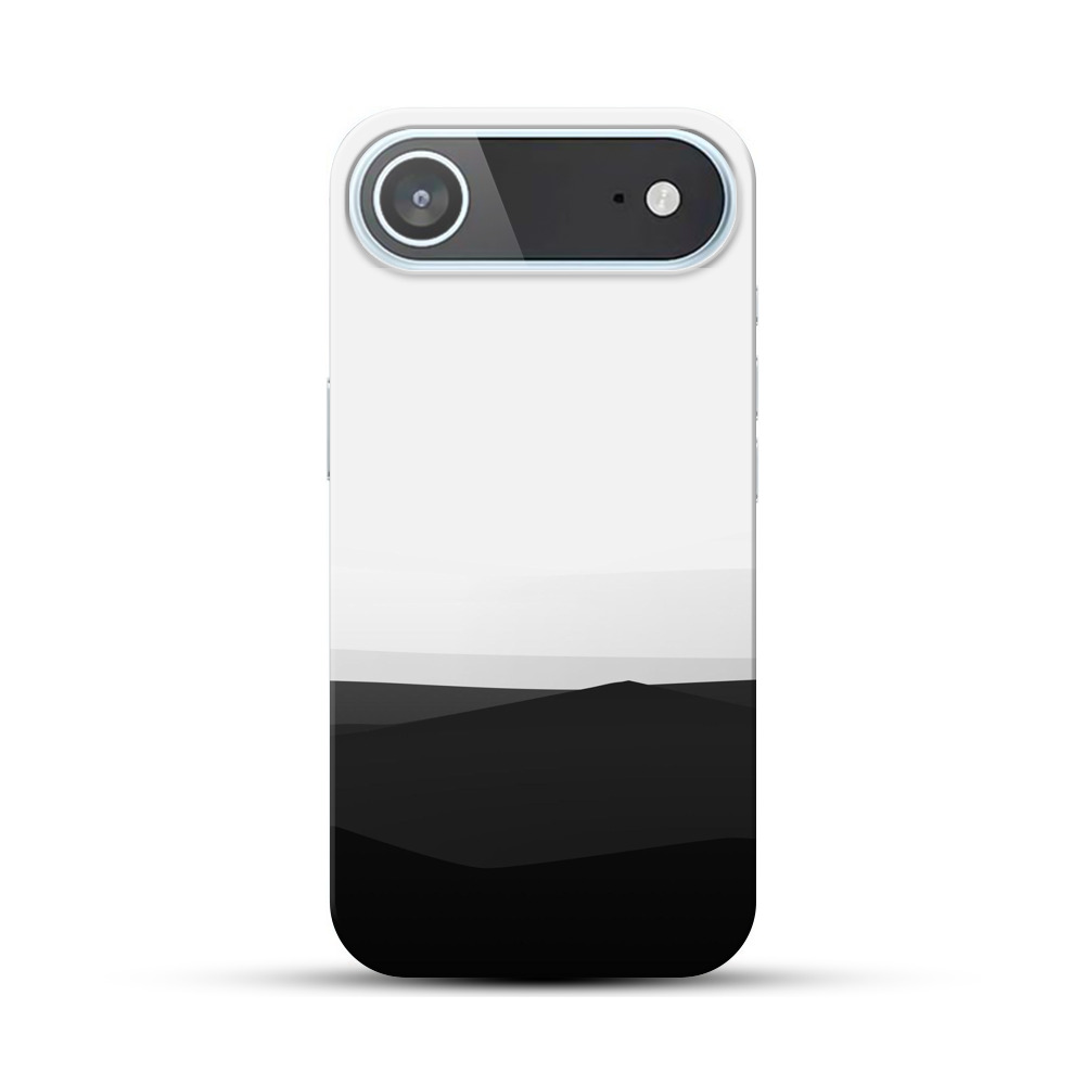 モノクロ山のシルエット iPhone Airオリジナルハードケース