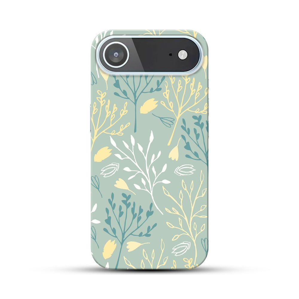 ナチュラルフラワーパターン iPhone Airオリジナルハードケース