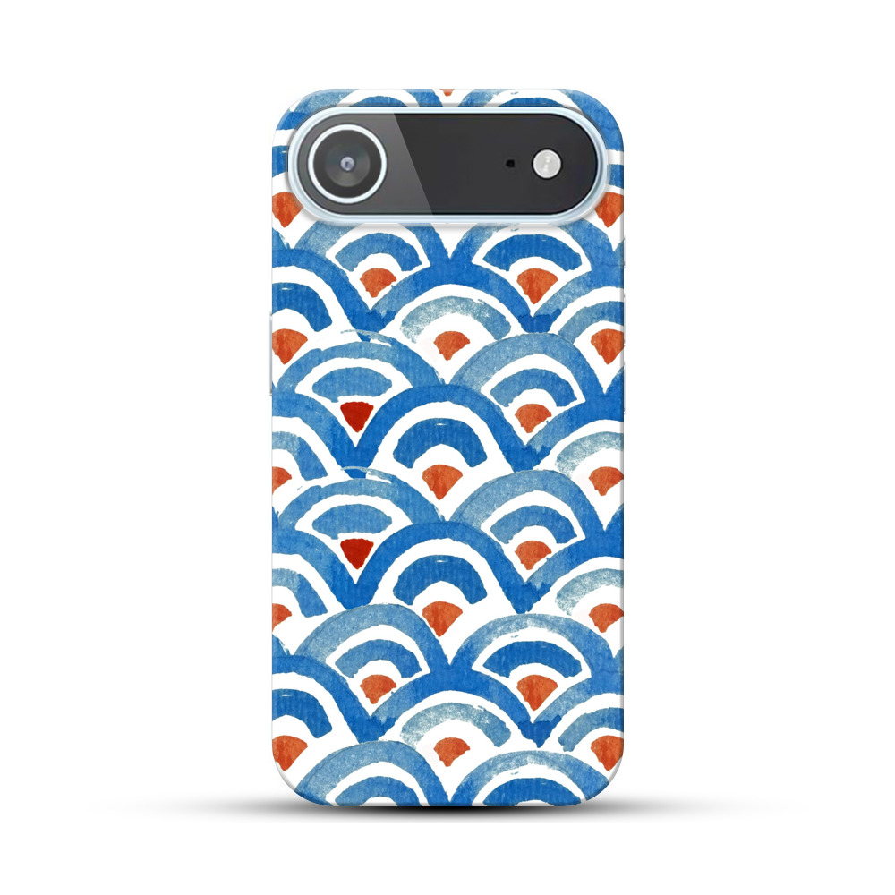 波の模様 iPhone Airオリジナルハードケース