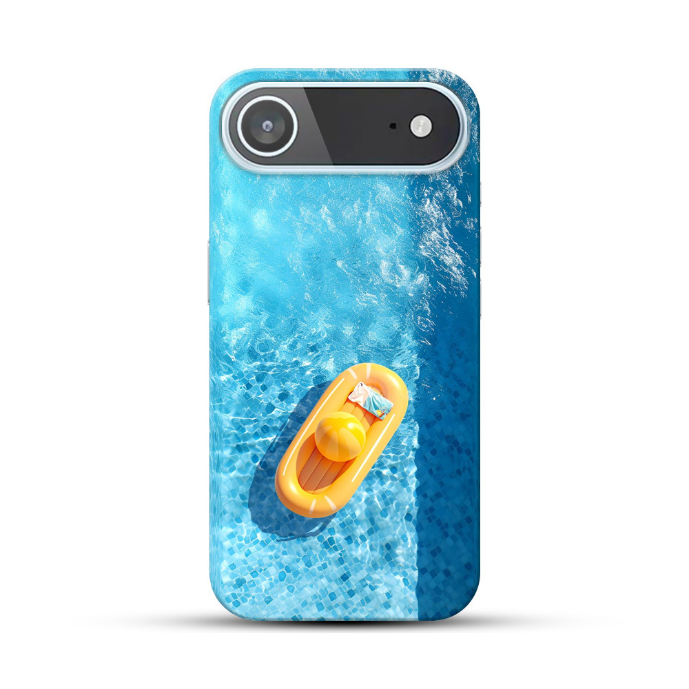 夏のプール浮き輪 iPhone Airオリジナルハードケース