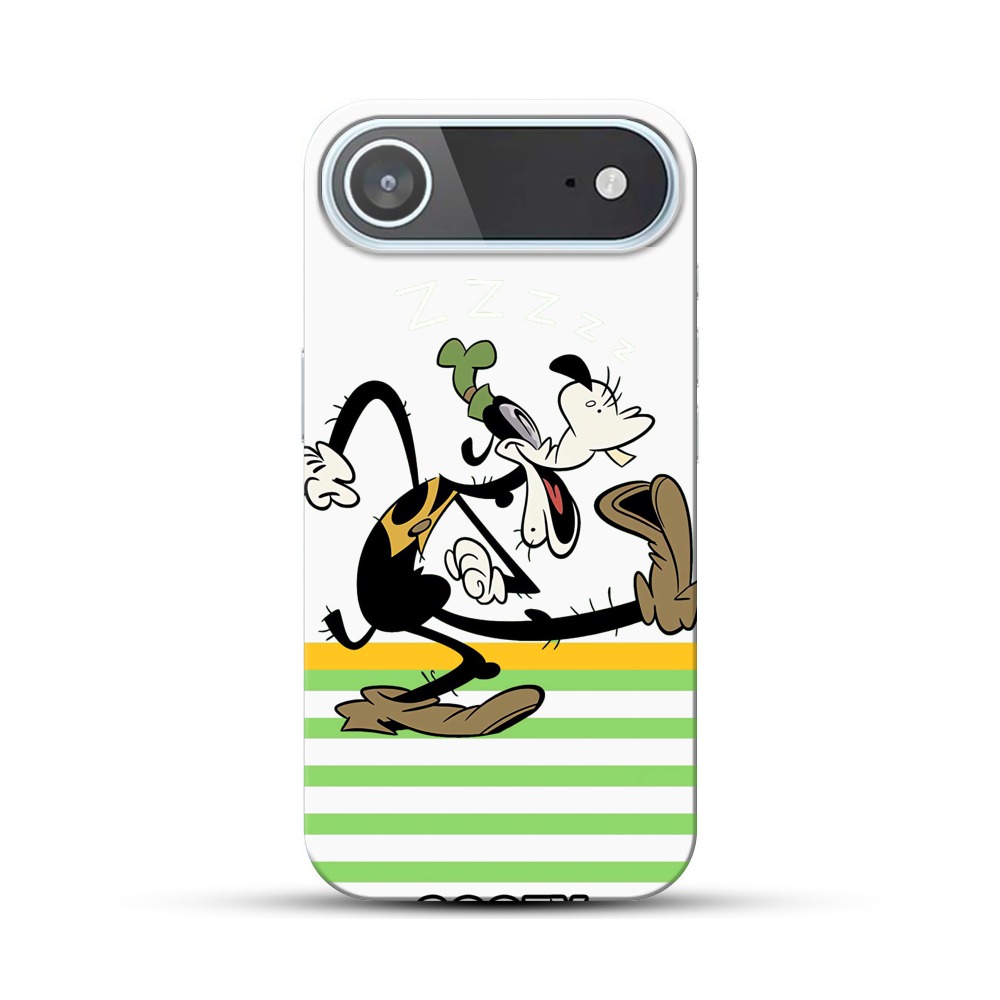 眠るコミカルキャラ iPhone Airオリジナルハードケース