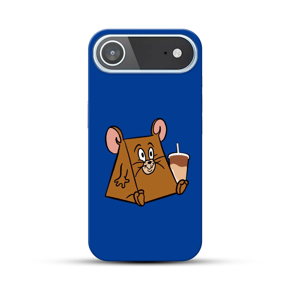 ドリンクを持つネズミ iPhone Airオリジナルハードケース