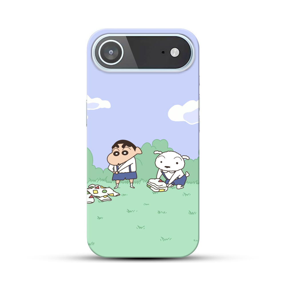 しんちゃんとシロの遊び iPhone Airオリジナルハードケース