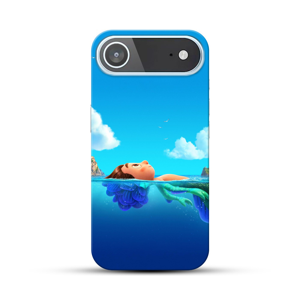 穏やかな海に浮かぶ子供 iPhone Airオリジナルハードケース